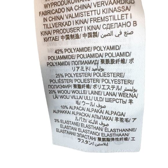 Boden Fluffy Frill V-neck Sweater Ivory Alpaca Size 12 - Picture 13 of 15